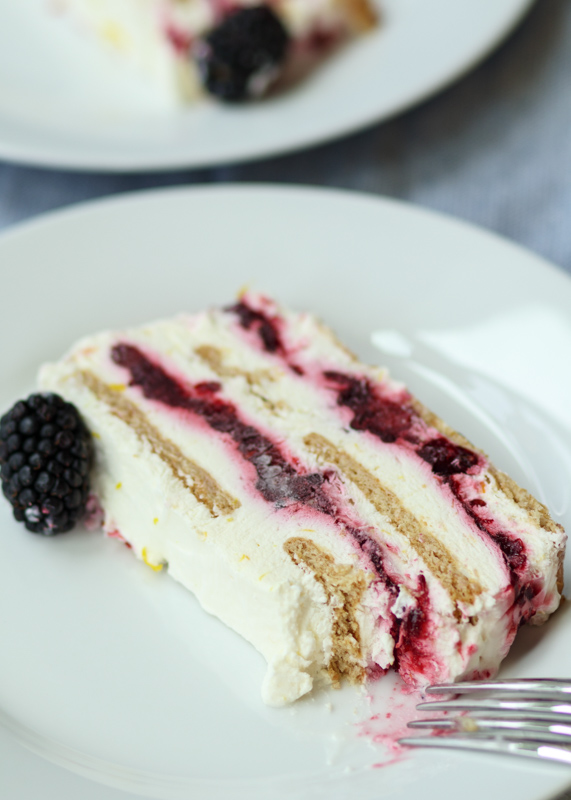 Lemon Blackberry Icebox Cake