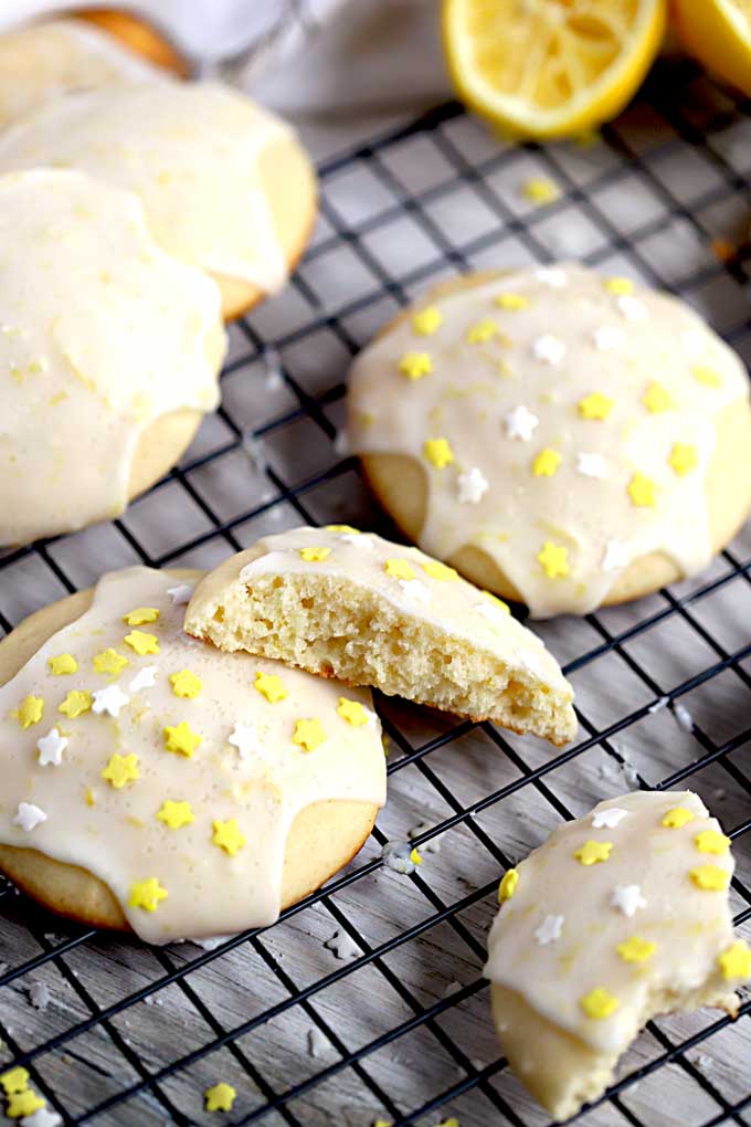 Lemon Ricotta Cookies with Lemon Glaze Lemon Blossoms