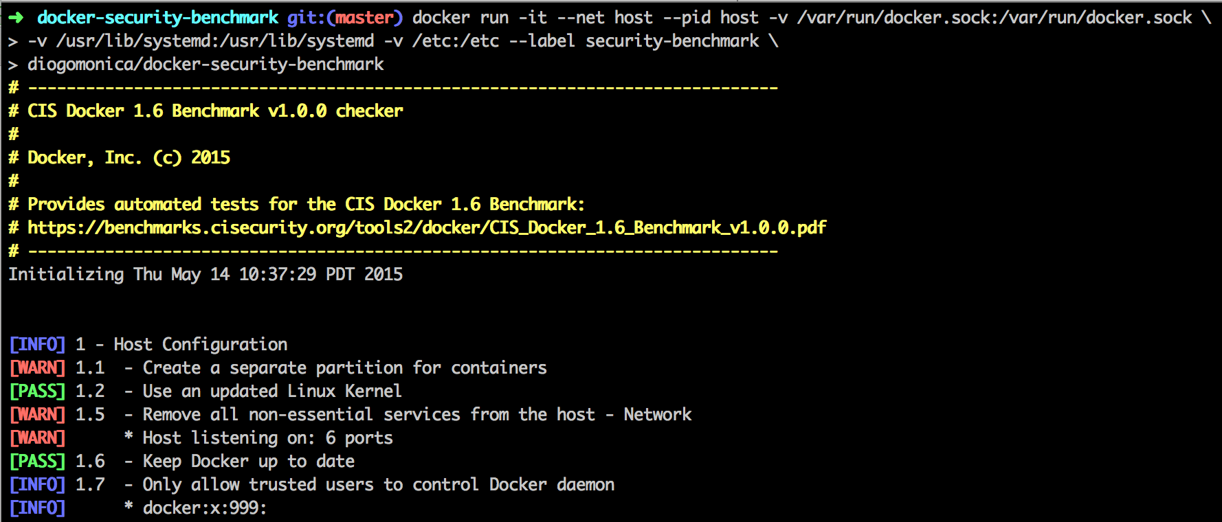 Docker Bench for Security LemonPI GmbH