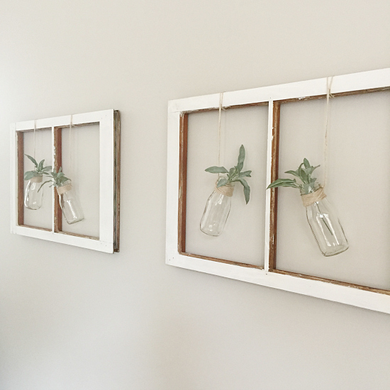 Farmhouse Wall Decor with Windows Lemons, Lavender, & Laundry