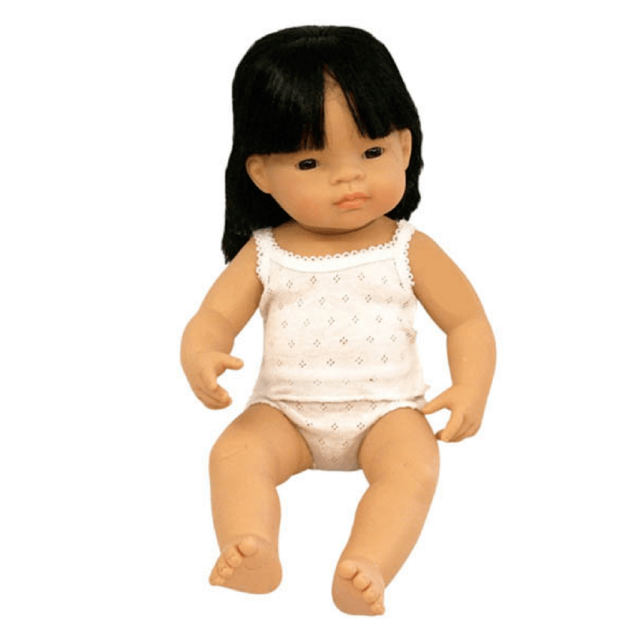 Miniland Educational Baby Doll Asian Girl 38cm Lemony Gem Toys Online