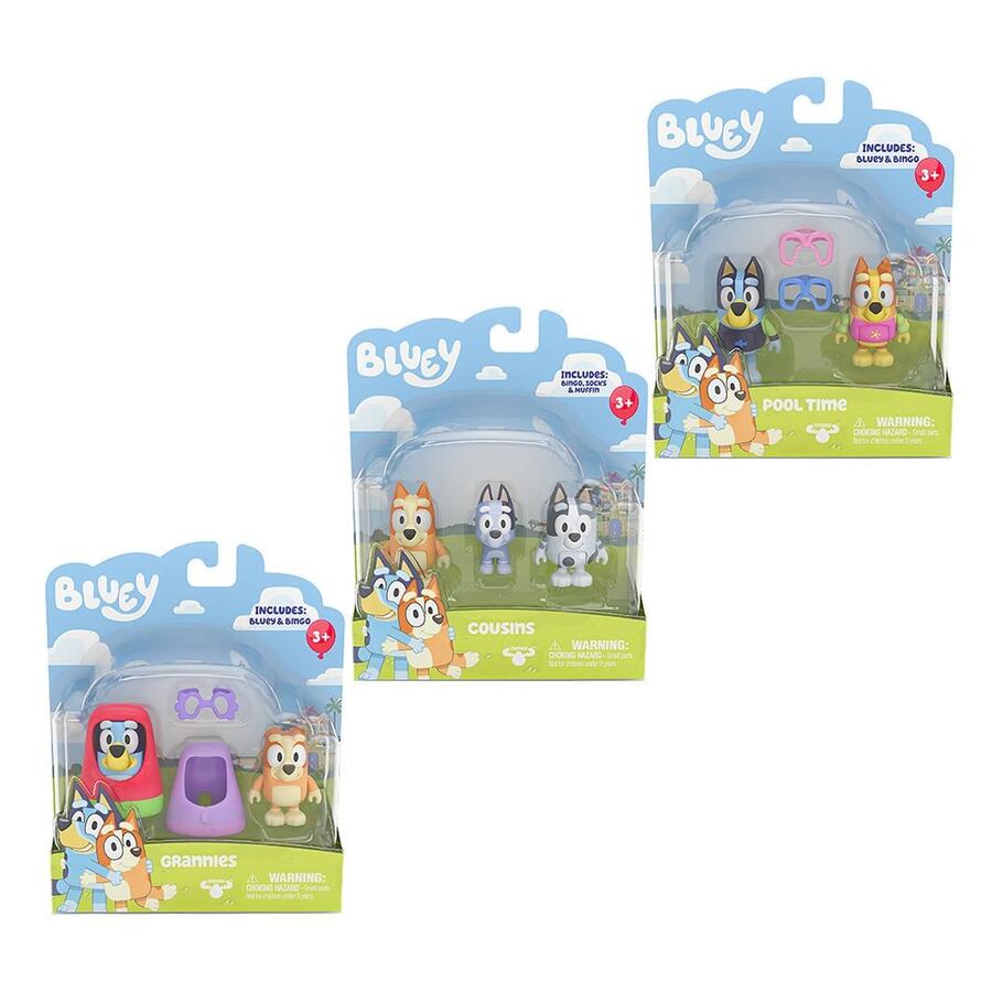 Bluey 2 Pack Figurines Choose from 3