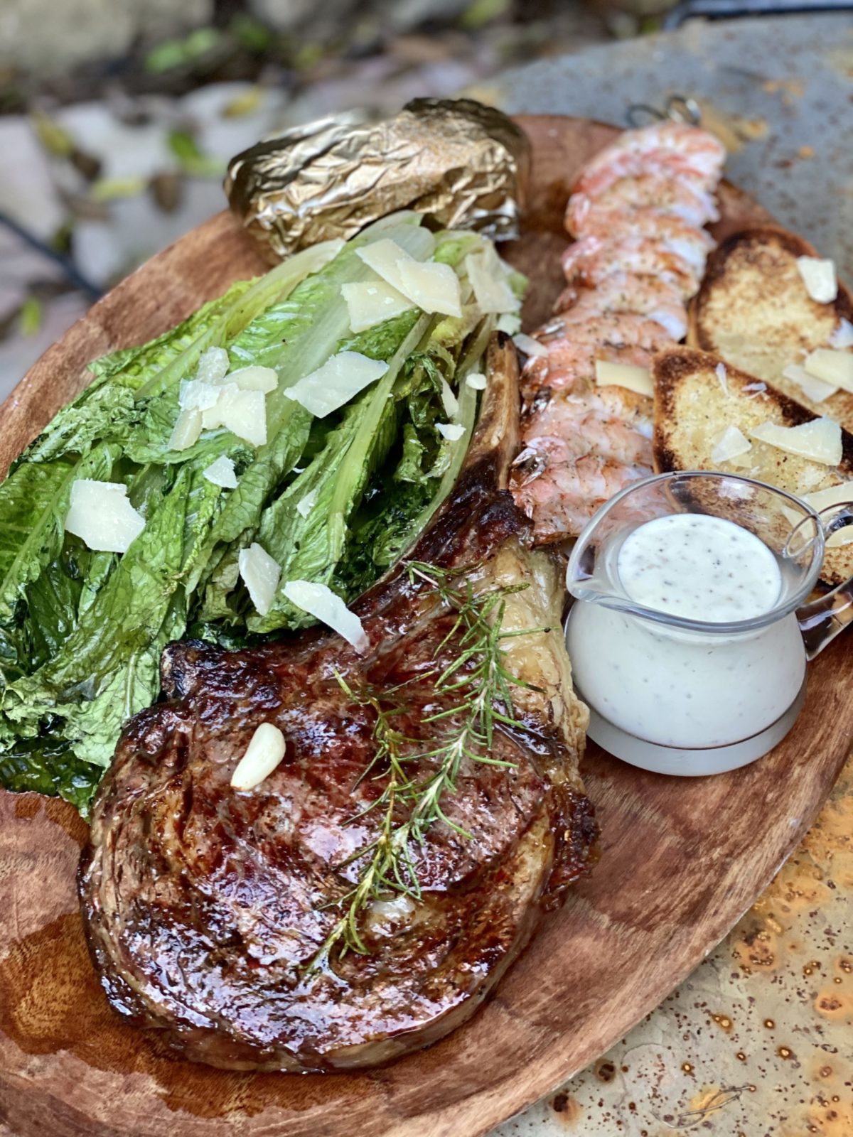 » Grilled Tomahawk Steak (8) Lemony Thyme