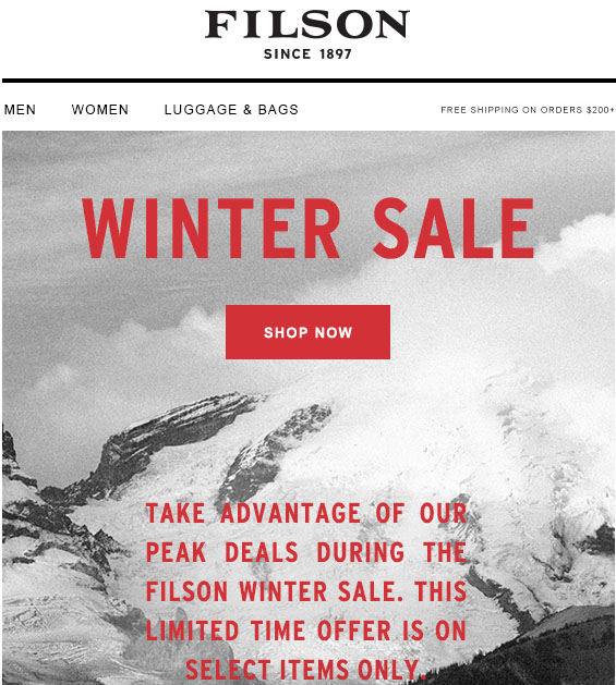 Sales at FIlson's / on fait des courses, chérie