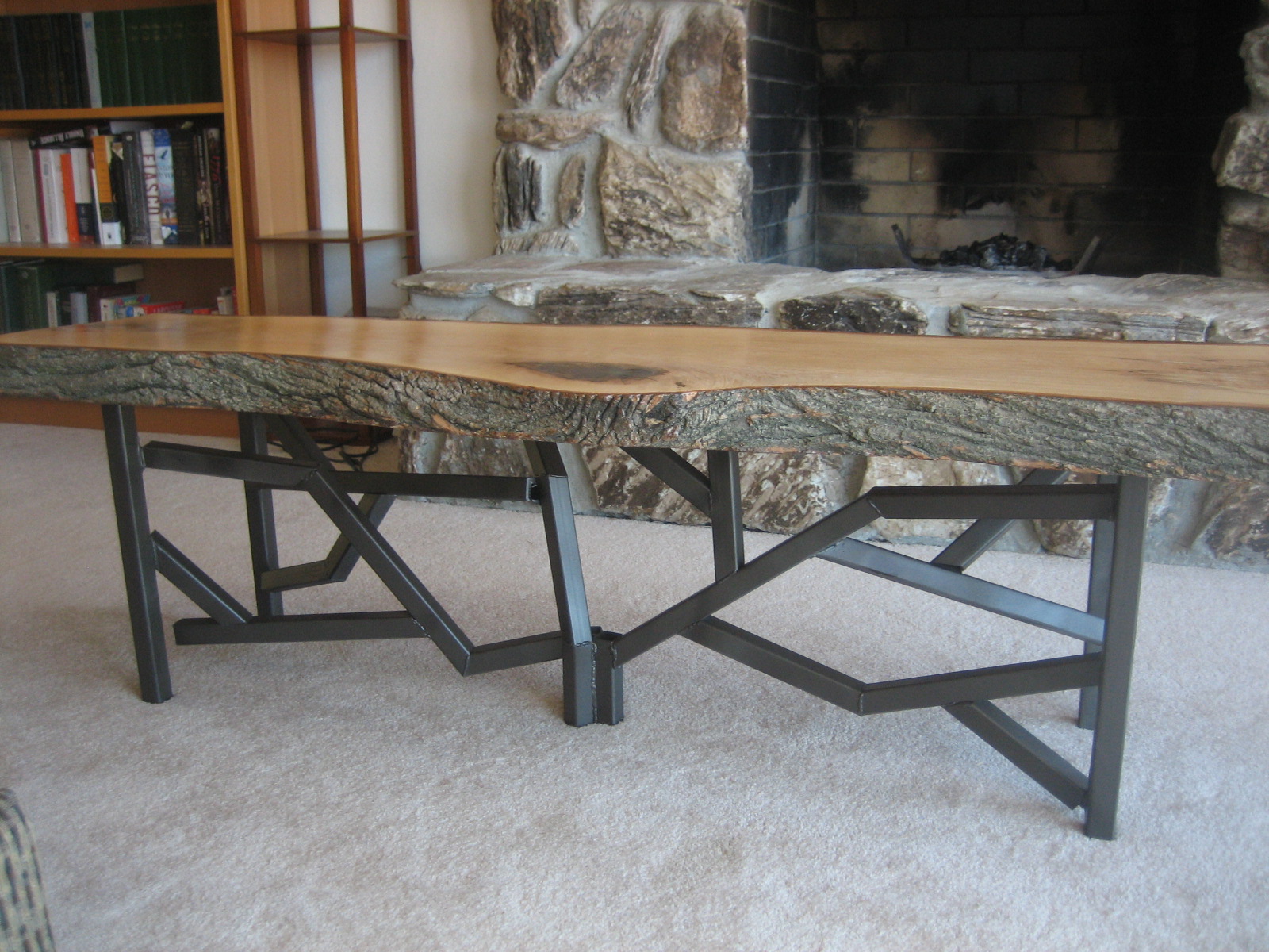 48 l elio coffee table live edge solid suar wood wooden legs modern. Live Edge Coffee Table Lena Sherbakov