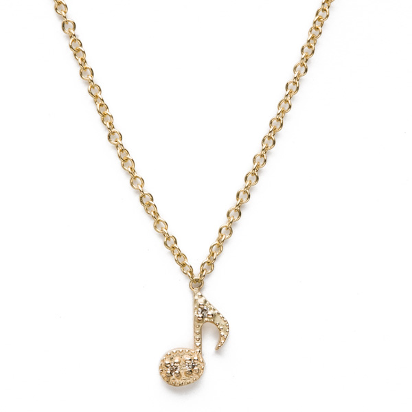 diamond musical note necklace lenawald