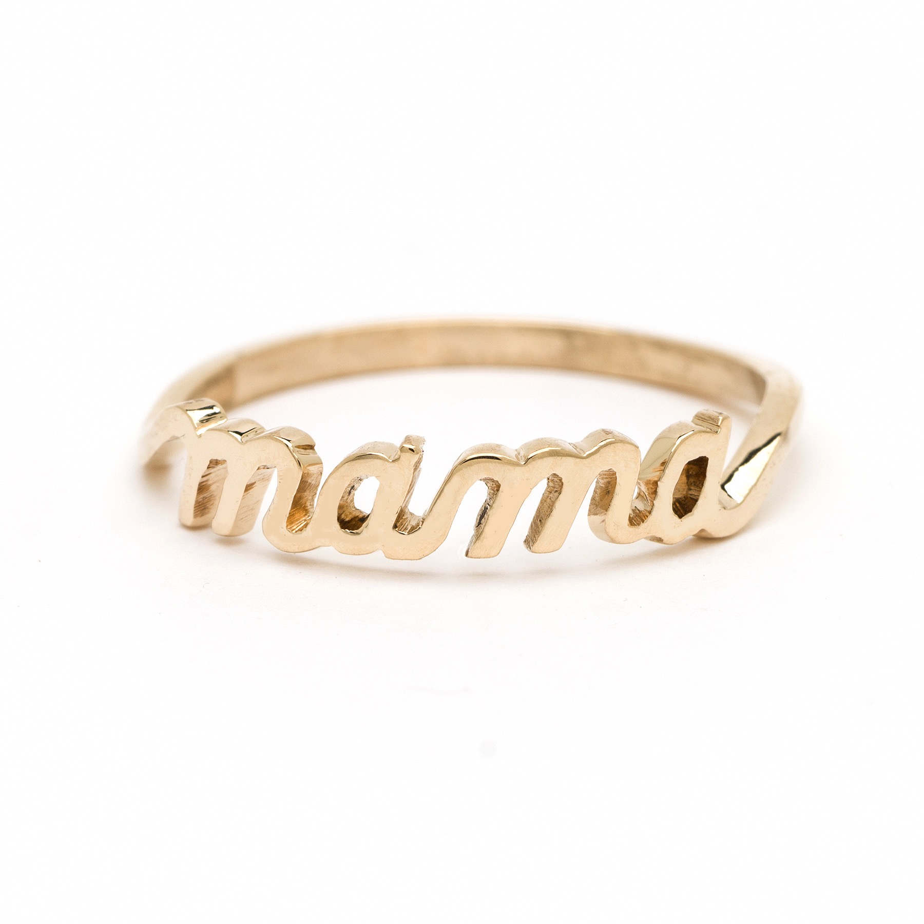 thin script mama ring lenawald