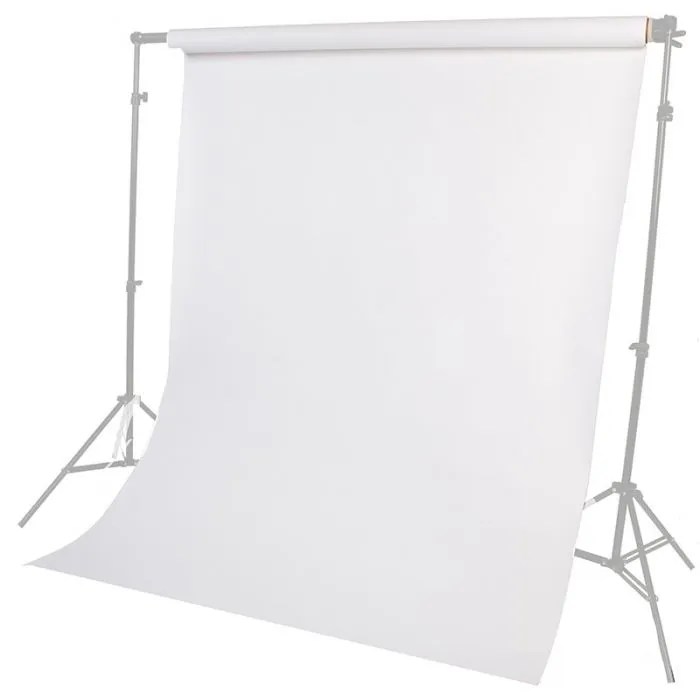 Large Roll Of White Paper Backdrop For Photo