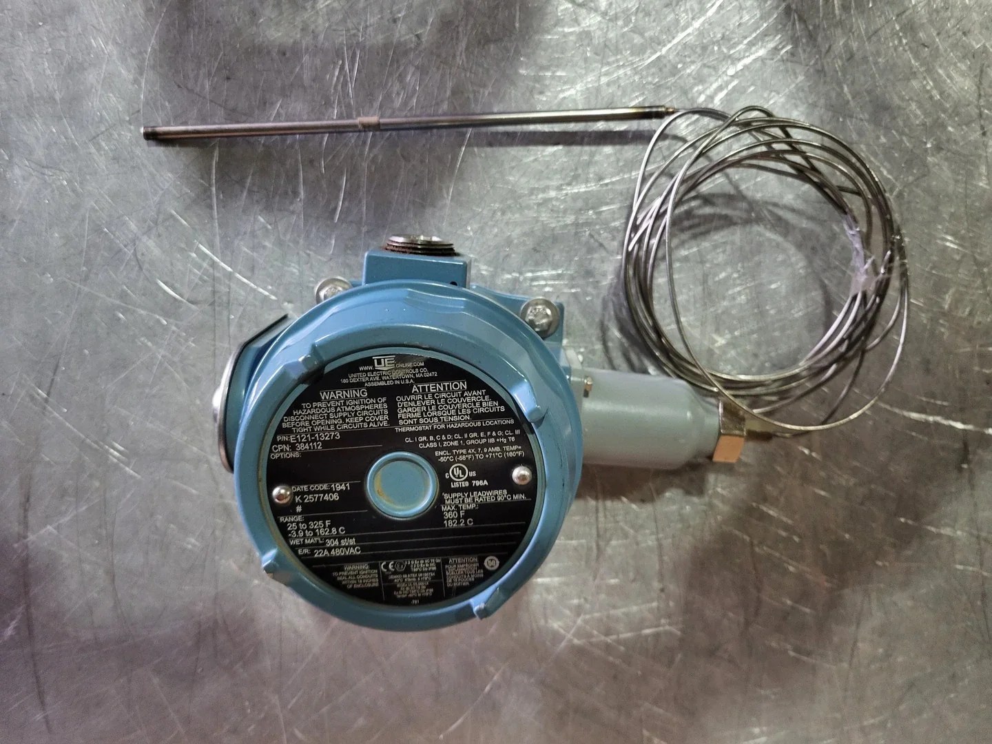 UNITED ELECTRIC Temperature Switch E12113273