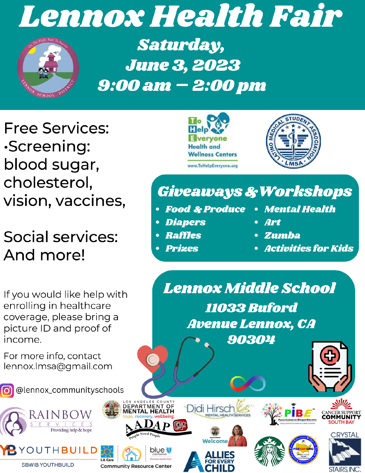Lennox Health Fair 6/3/2023 Lennox School District