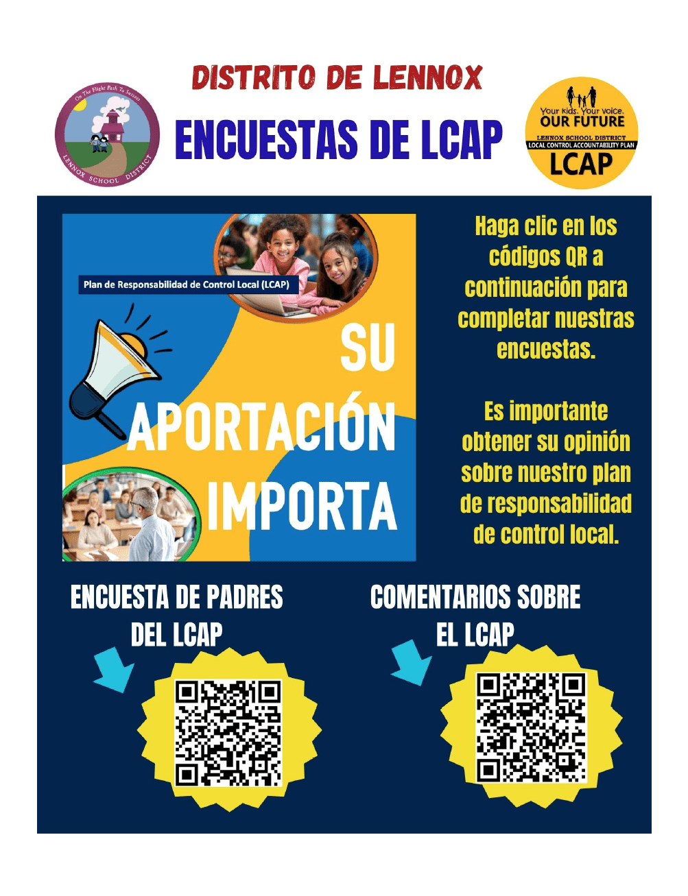 LCAP Surveys Lennox School District