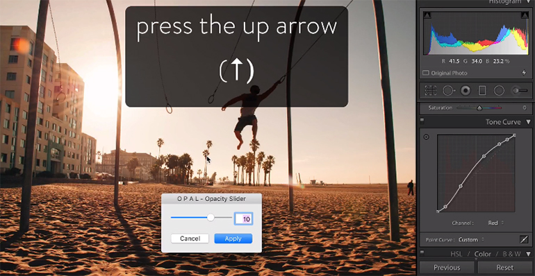 Opal un plugin Lightroom pour régler l’intensité de vos presets Lense