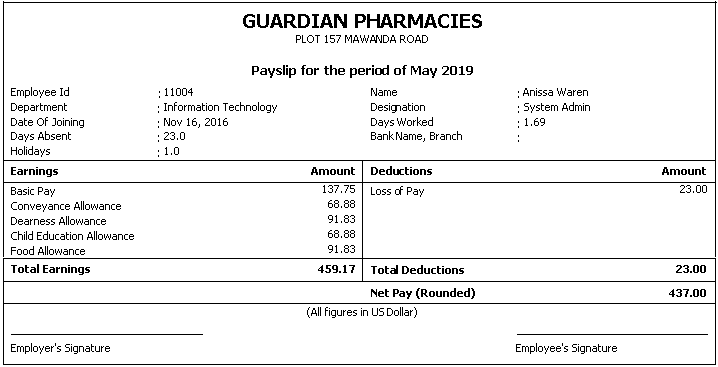 Is it possible to make the current Earned Leave balances appear in