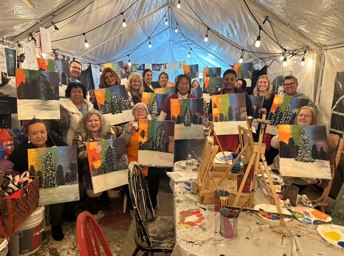 Painting at the Studio Leo Angelo Art & Illustrations