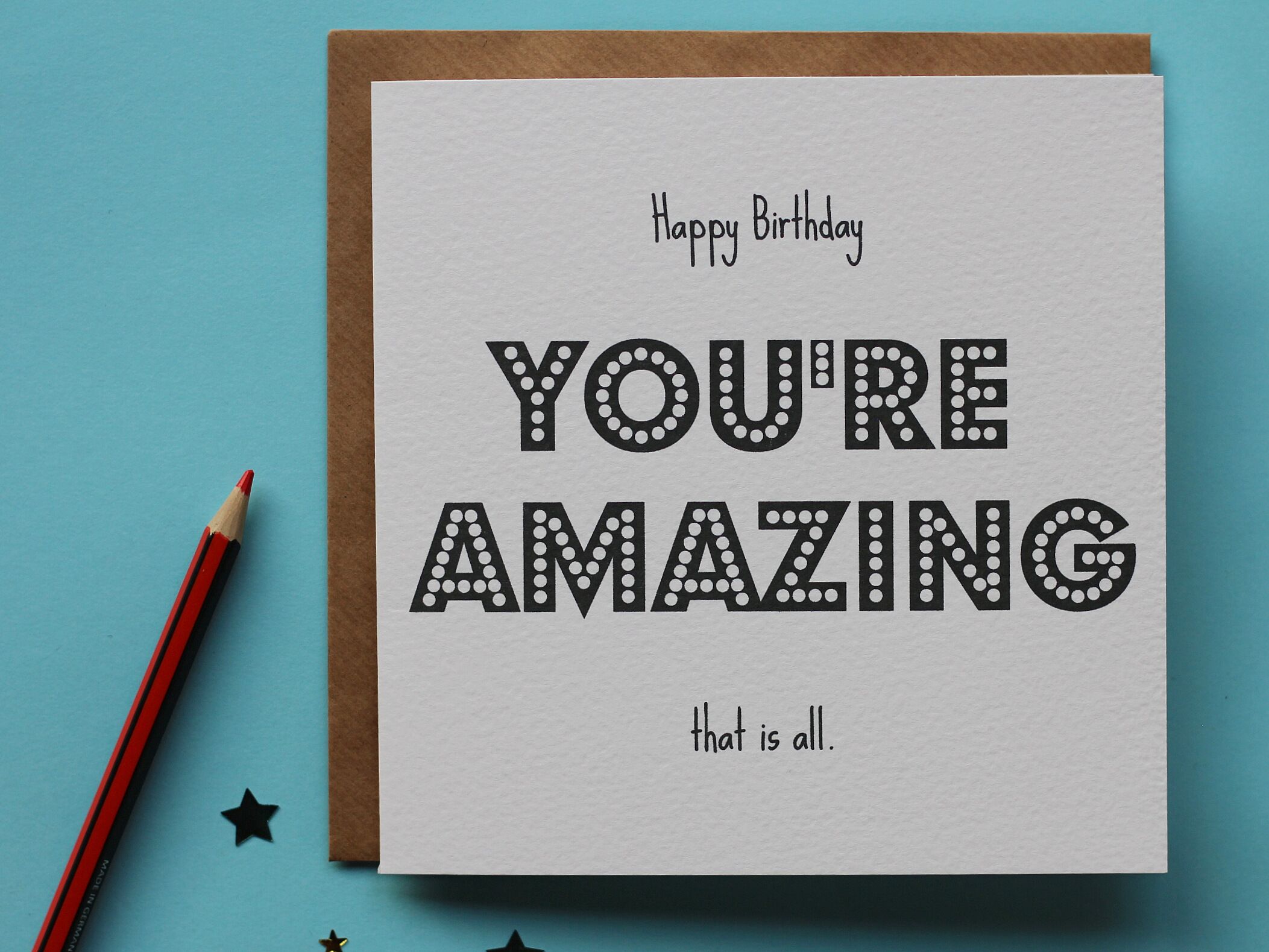 Happy Birthday You Are Amazing Happy Birthday You're Amazing Card LPC