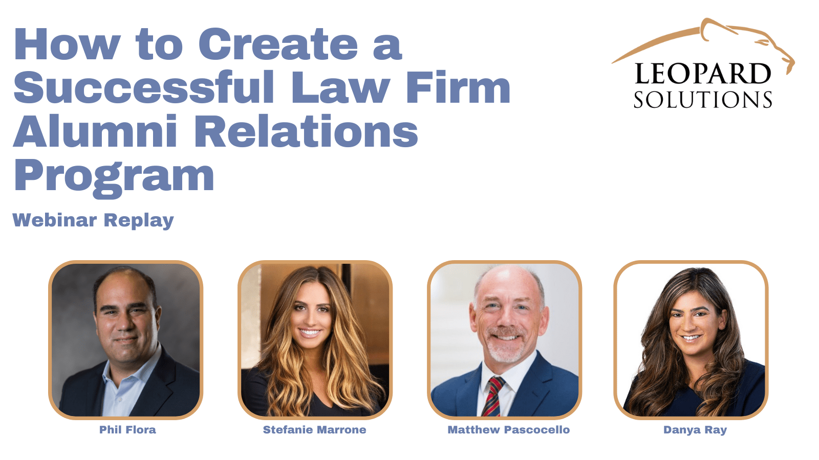 Leopard Solutions inar Replay How to Create a Successful Law Firm