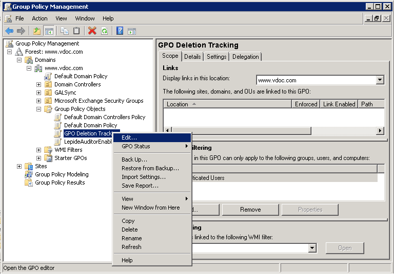 How to Track Who Deleted a GPO in Active Directory
