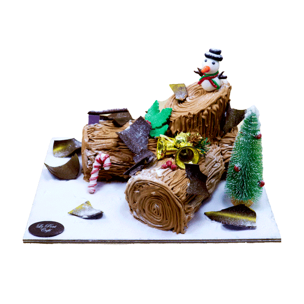 Christmas Yule Log Cake lepontcafe