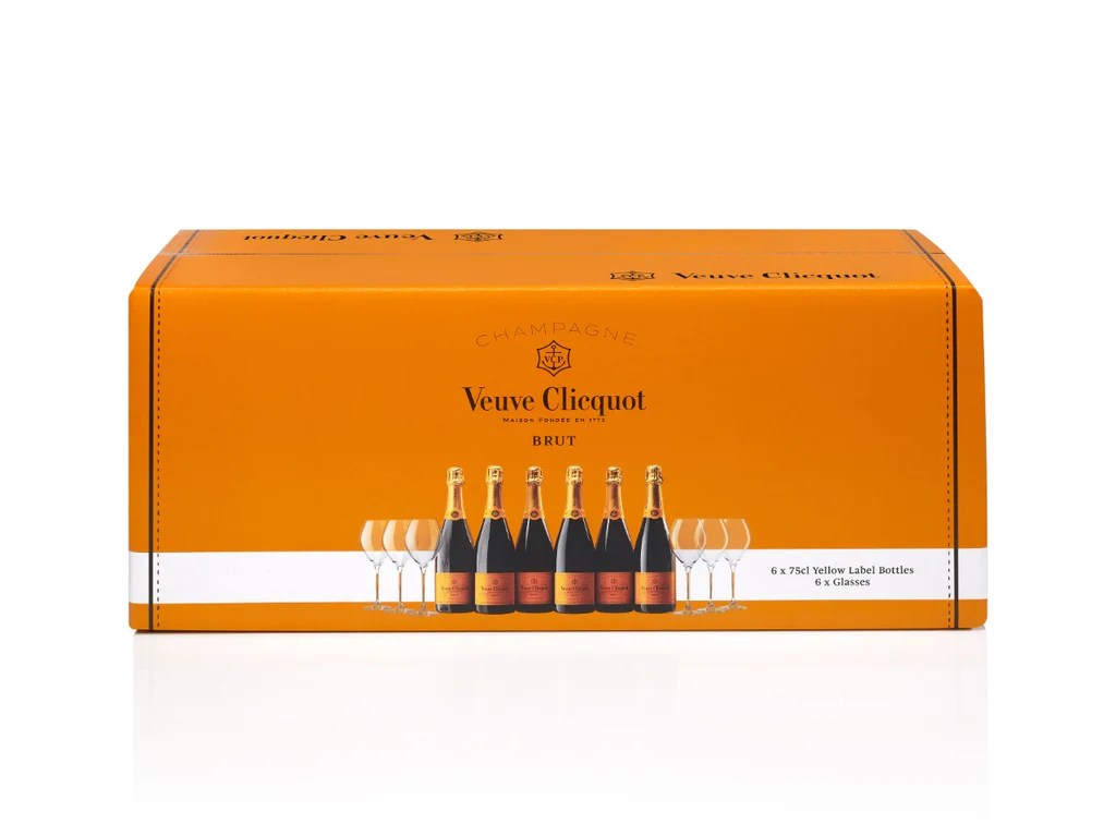 Veuve Clicquot 6 Bottles + 6 Glasses from 478 Le Rouge