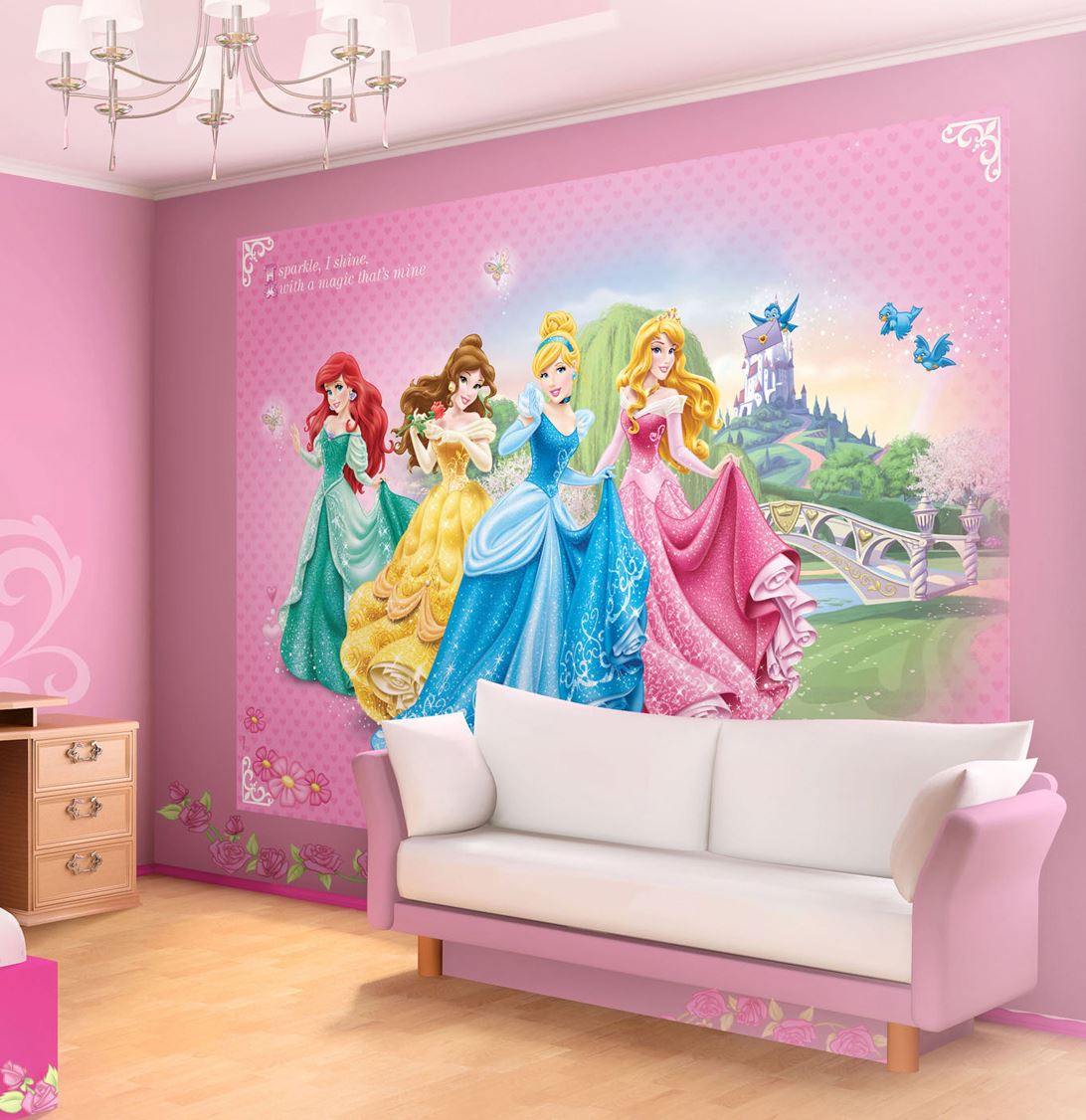 Grand Papier Peint Princesses Disney « Sparkle
