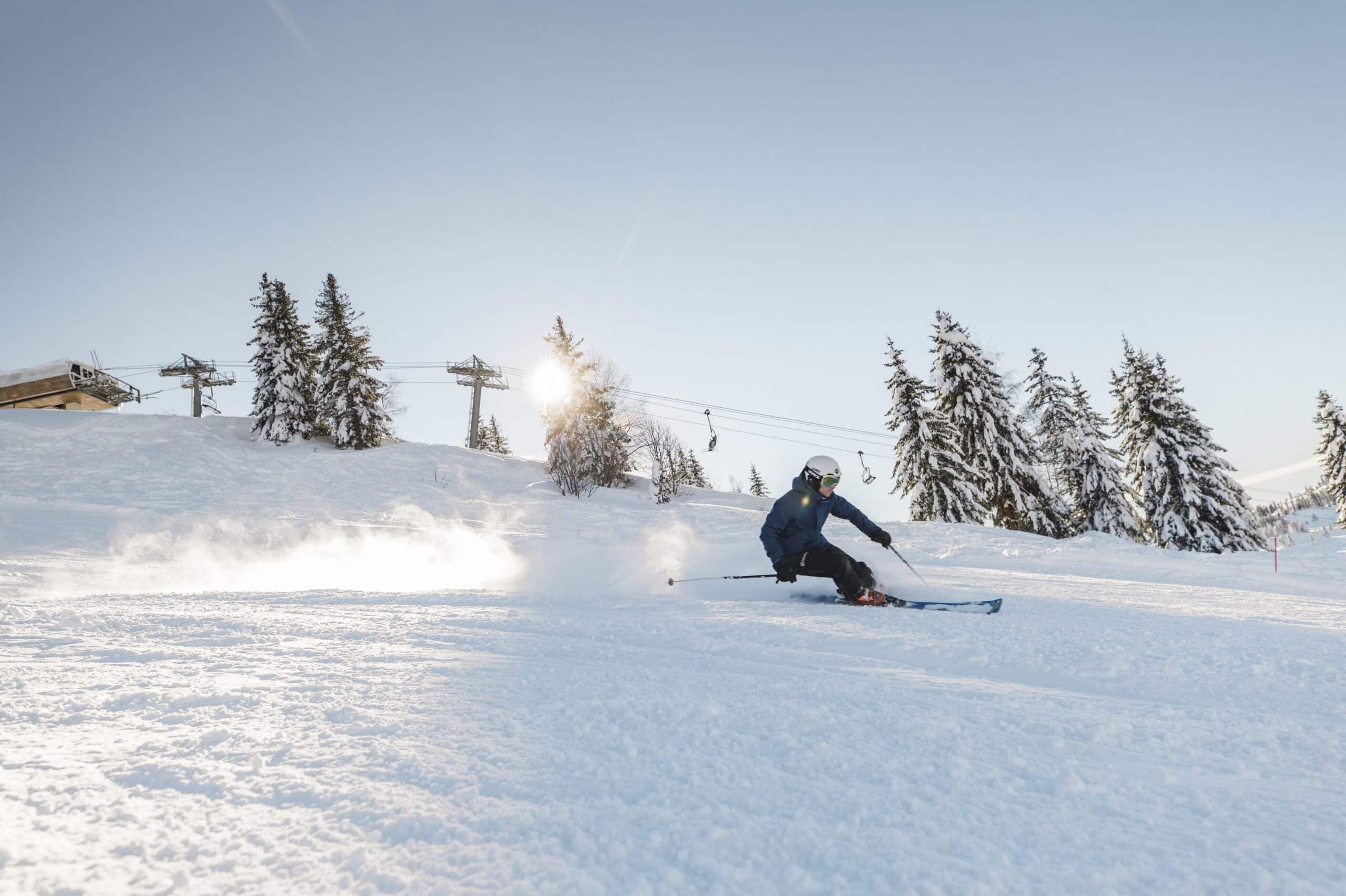 Tour du Lac de la Mouille au Blé hiver Les Gets