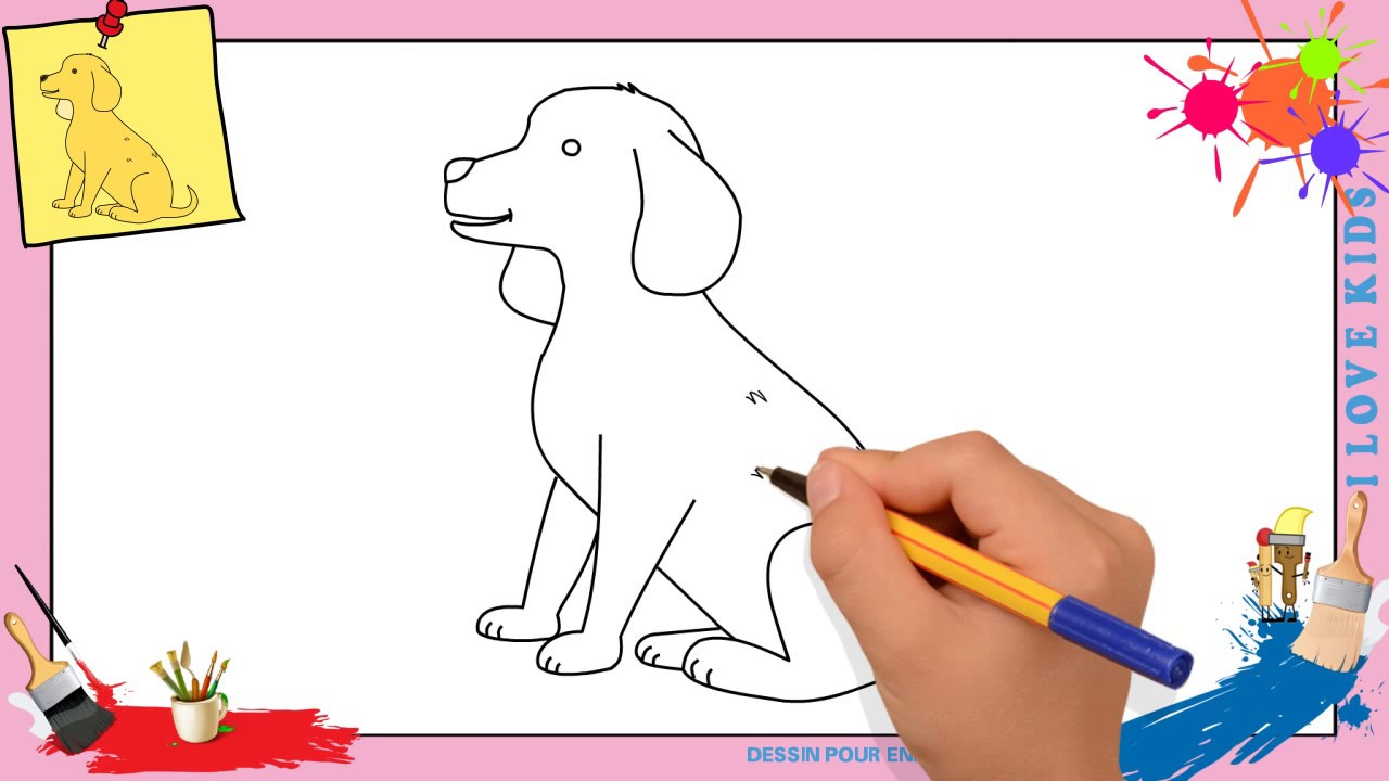 comment dessiner 1 chien Les dessins et coloriage