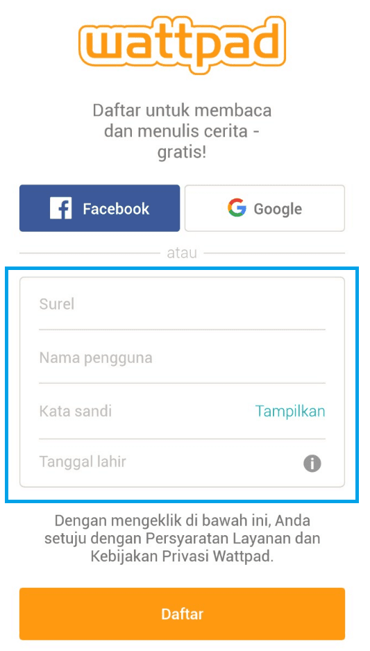Begini Cara Daftar Akun Wattpad di HP dan Laptop (2020)