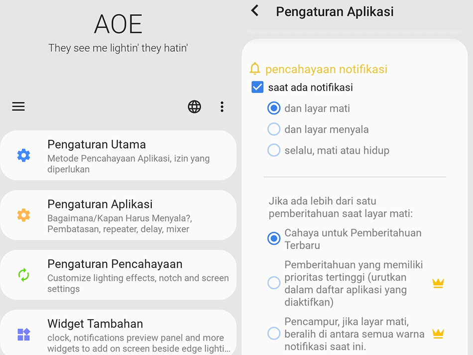 13 Daftar Aplikasi LED Notifikasi Dengan Beragam Pengaturan