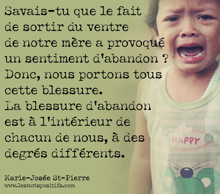 Qu'estce que le traumatisme de l'abandon ? Les Mots