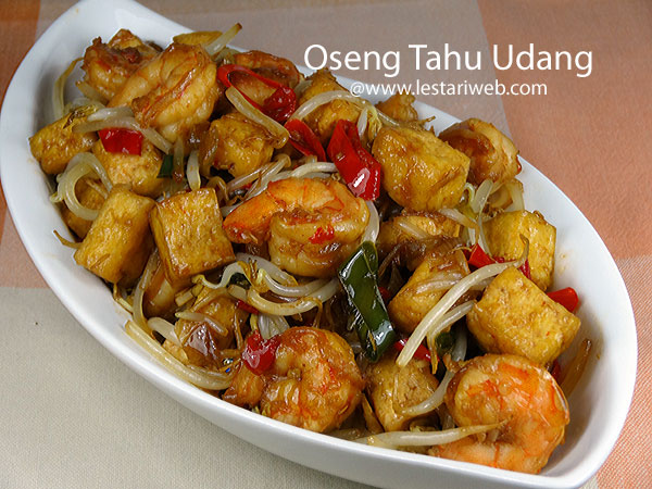 Kumpulan Resep Asli Indonesia Oseng Tahu Udang