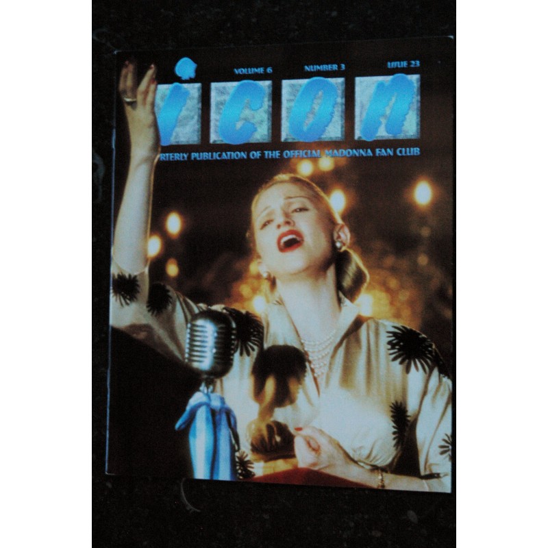 ICON MADONNA VOLUME 6 NUMBER 3 ISSUE 23 THE OFFICIAL MADONNA FAN CLUB eBay