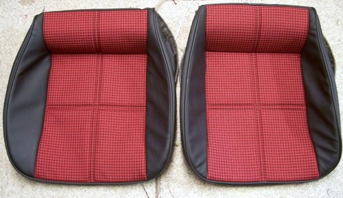 87 Pontiac GTA Seats Carmine Red Cloth
