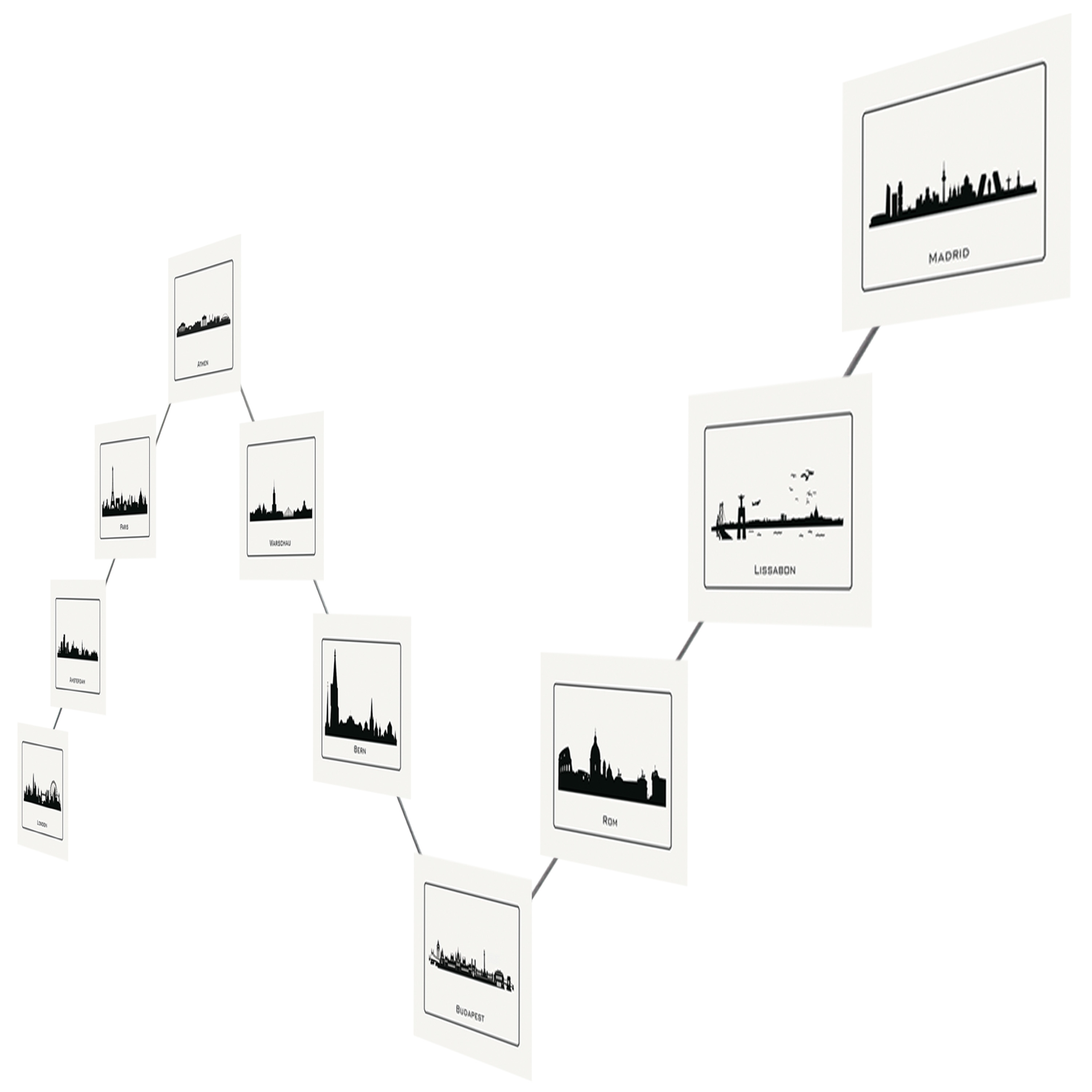 Fotoseil mit Variables Design Viele Aufhängeformen möglich