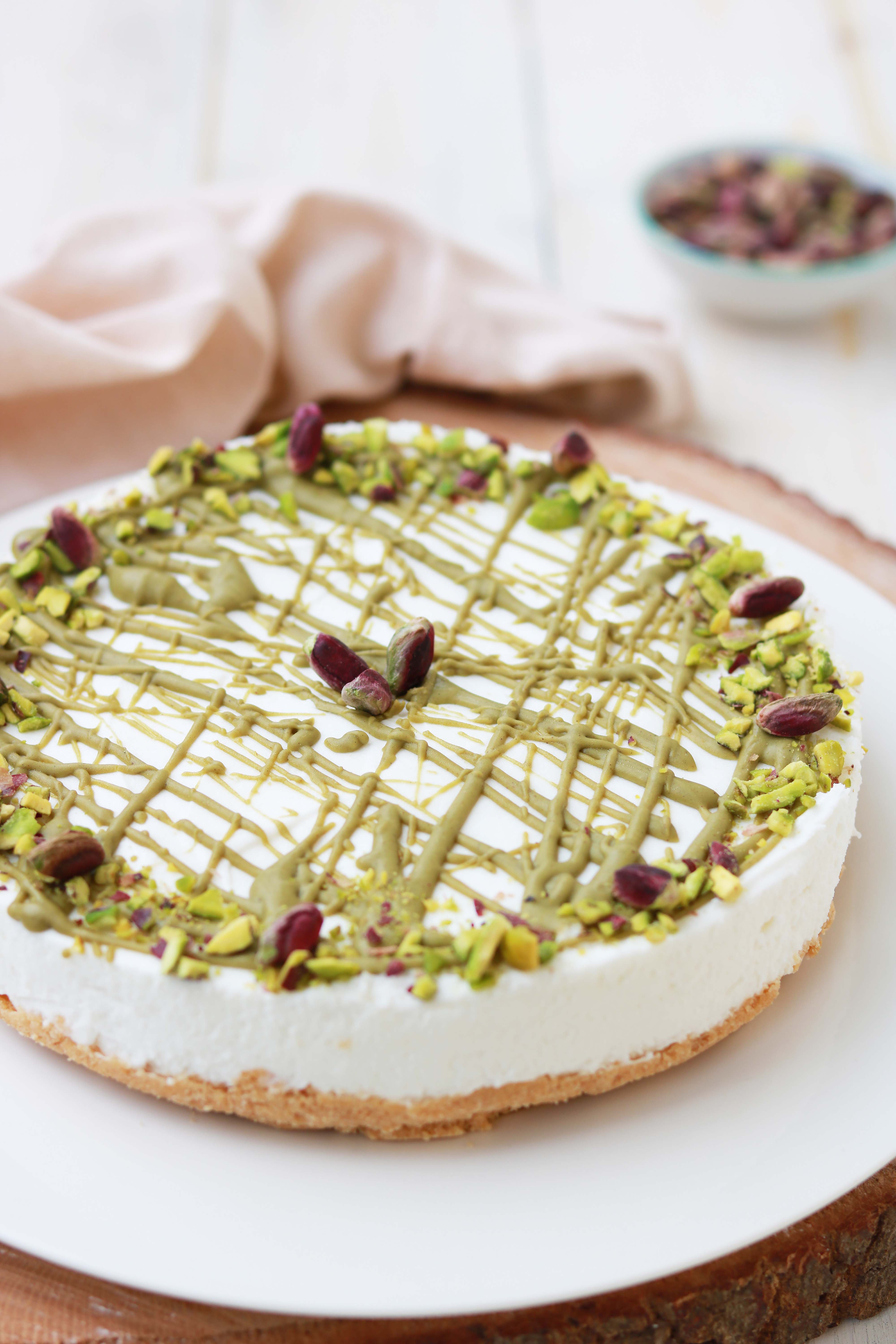 Cheesecake allo yogurt greco e pistacchio Le Torte di Michy