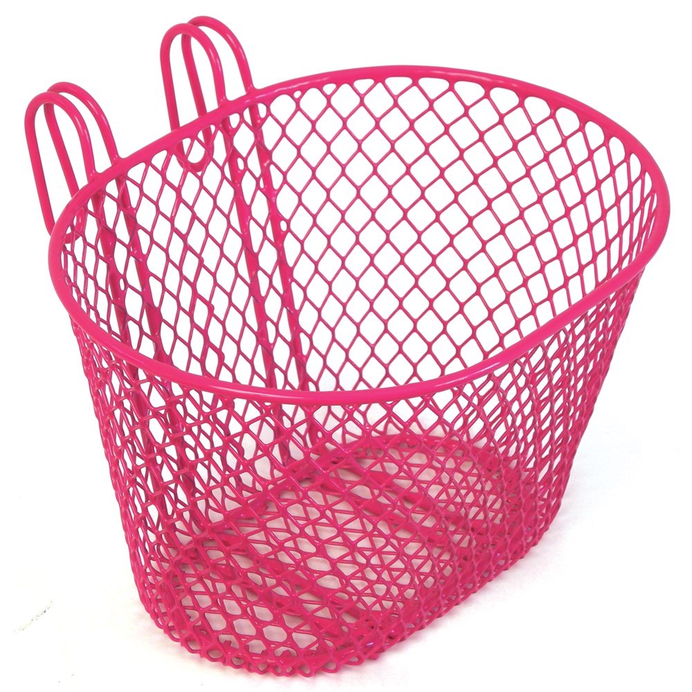 Small Wire Front Bicycle Bike Basket Pink Bikecorp
