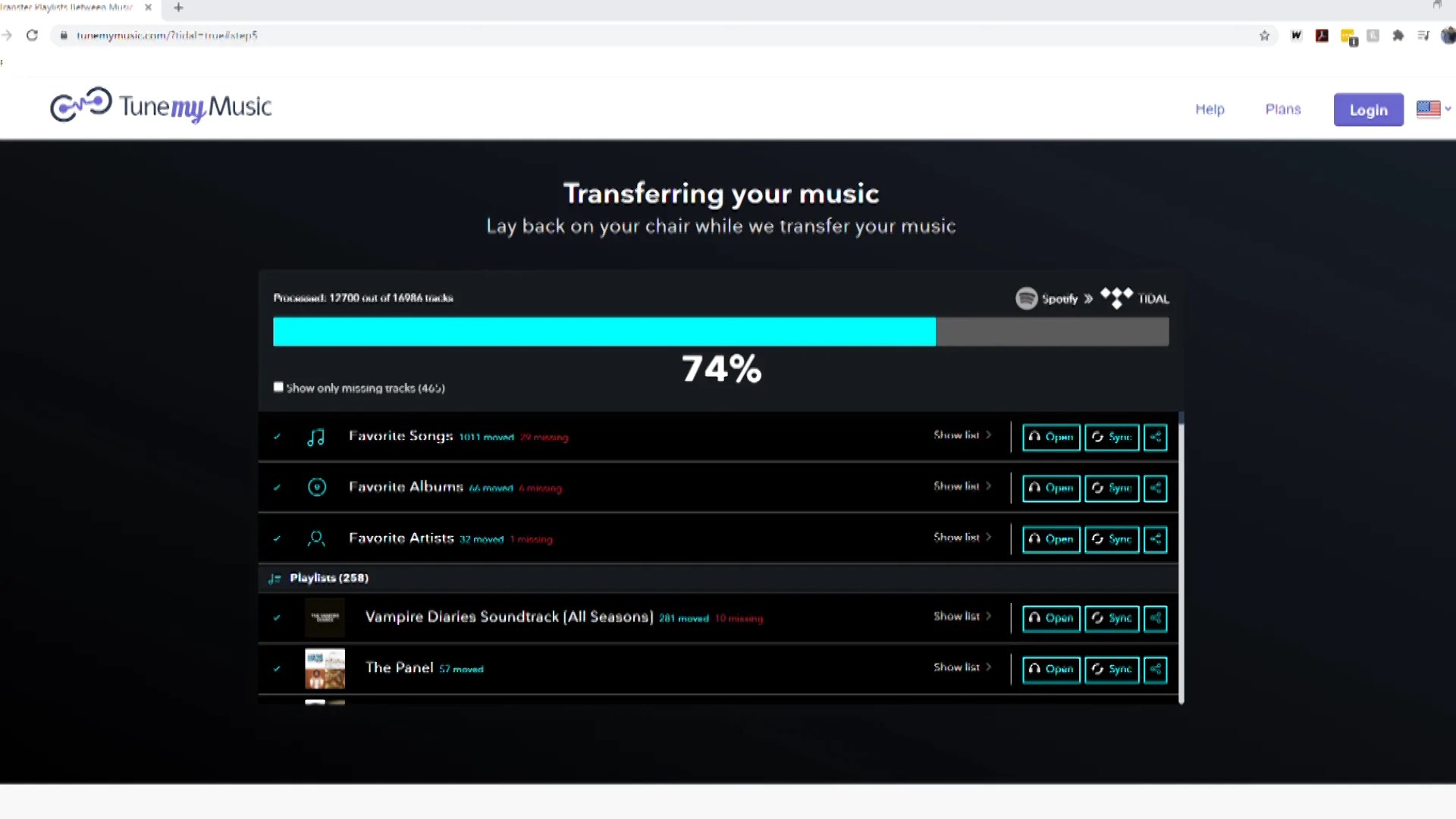 TIDAL Transfer your existing playlists to TIDAL