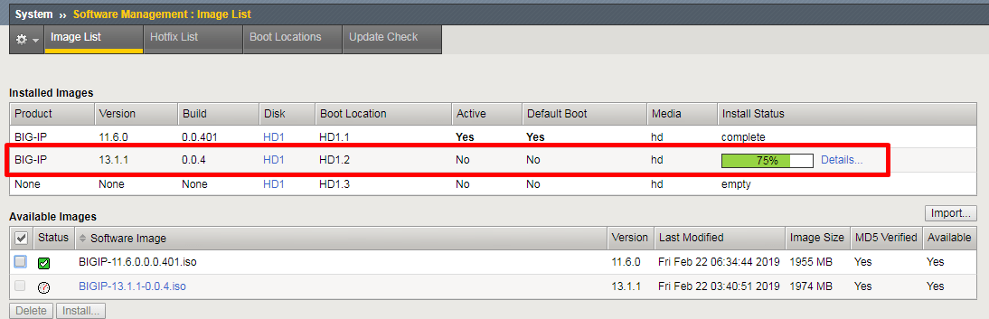 How to upgrade F5 BigIP software version Let's Config