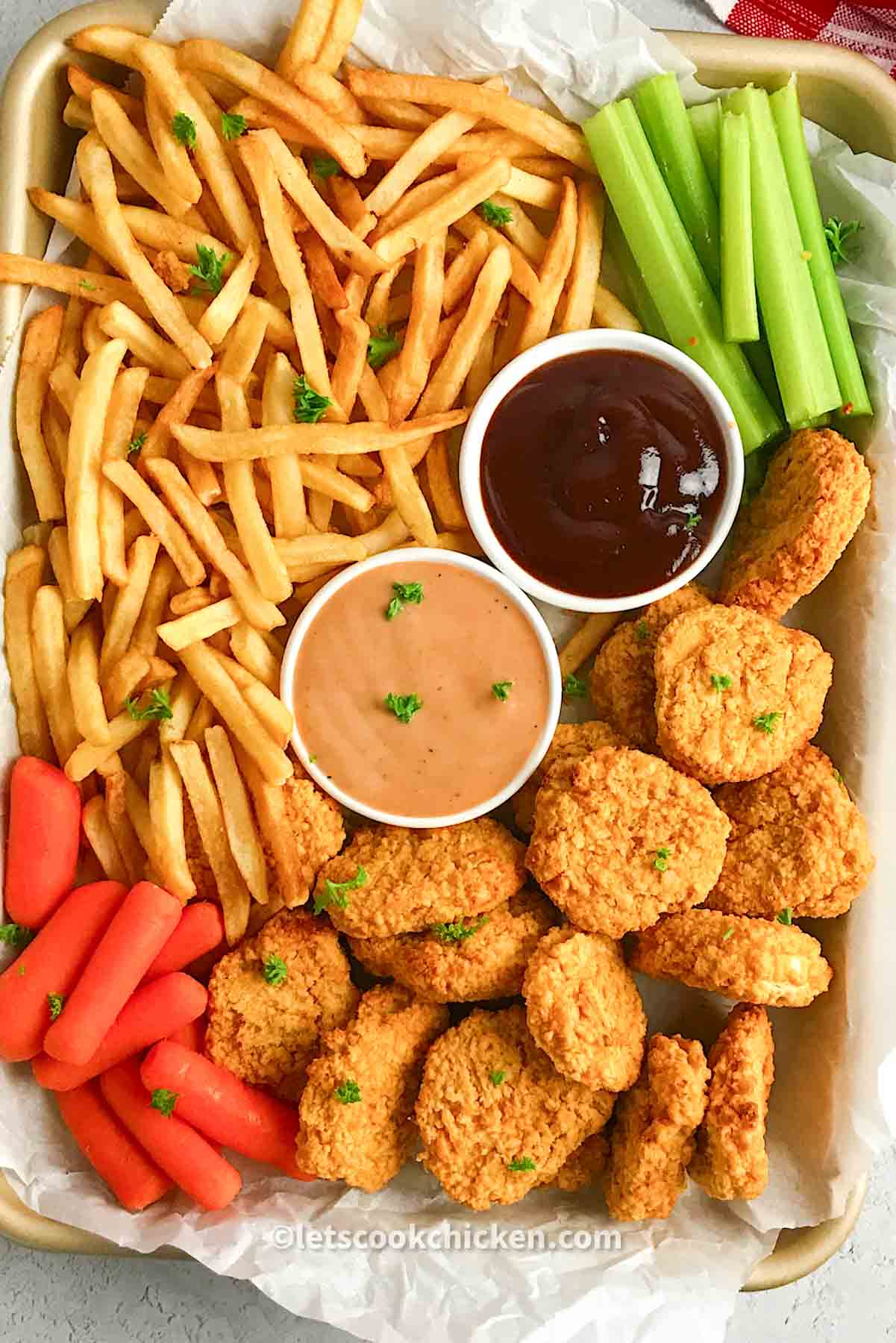Chicken nuggets and fries Let’s Cook Chicken!