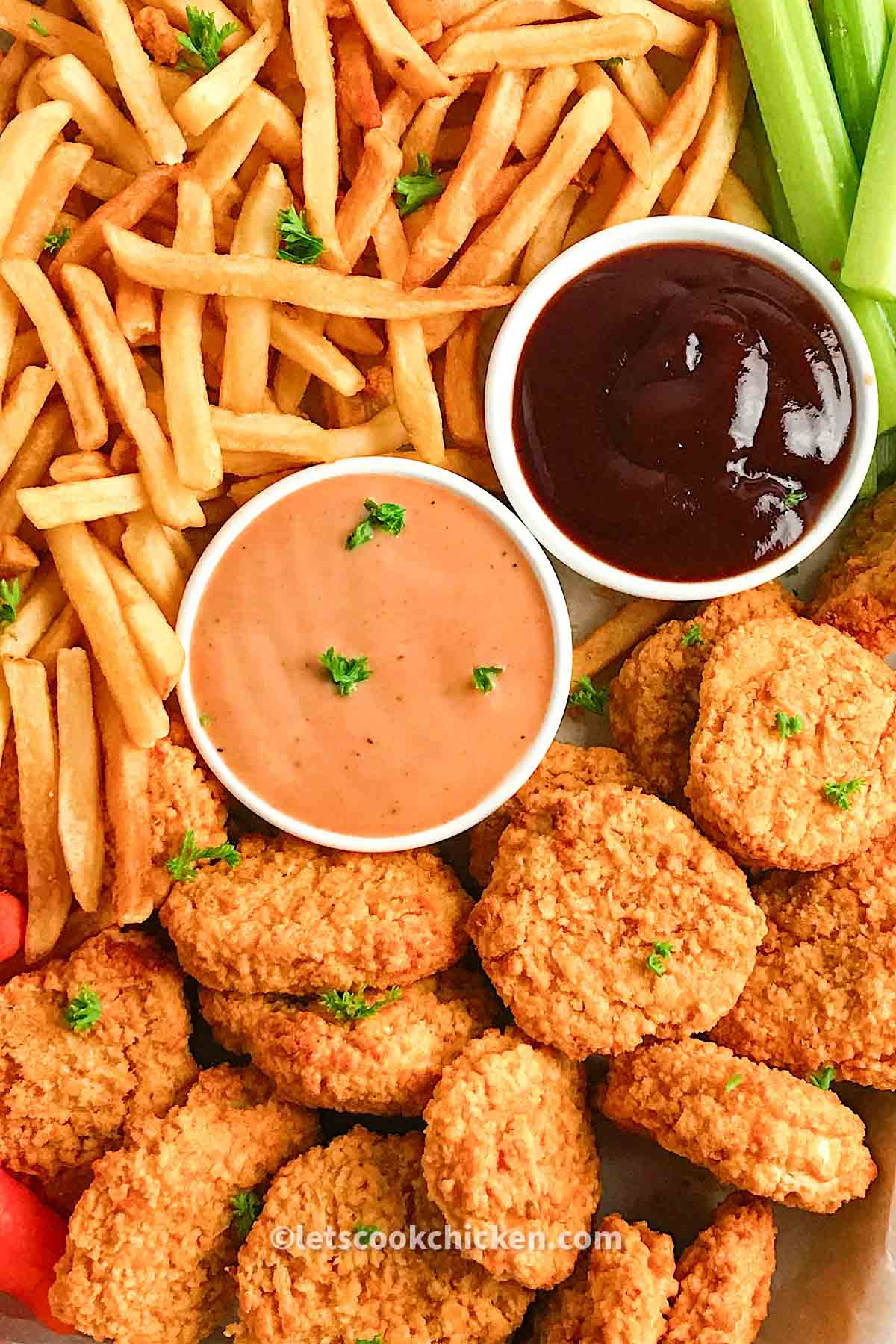 Chicken nuggets and fries Let’s Cook Chicken!