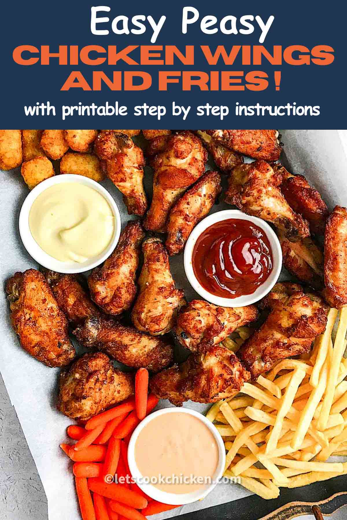 How to make chicken wings and fries Let’s Cook Chicken!