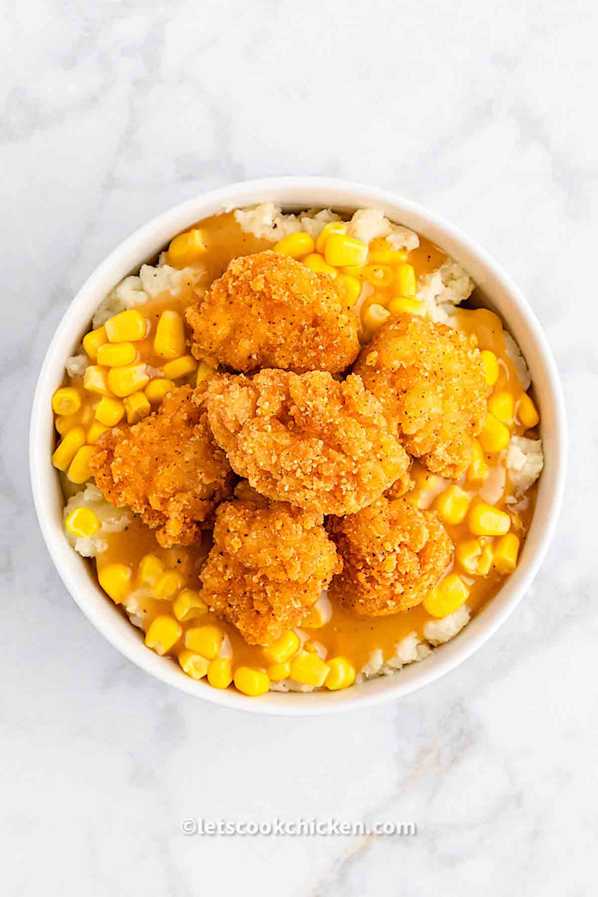 KFC Famous bowl (copycat) recipe. Let’s Cook Chicken!