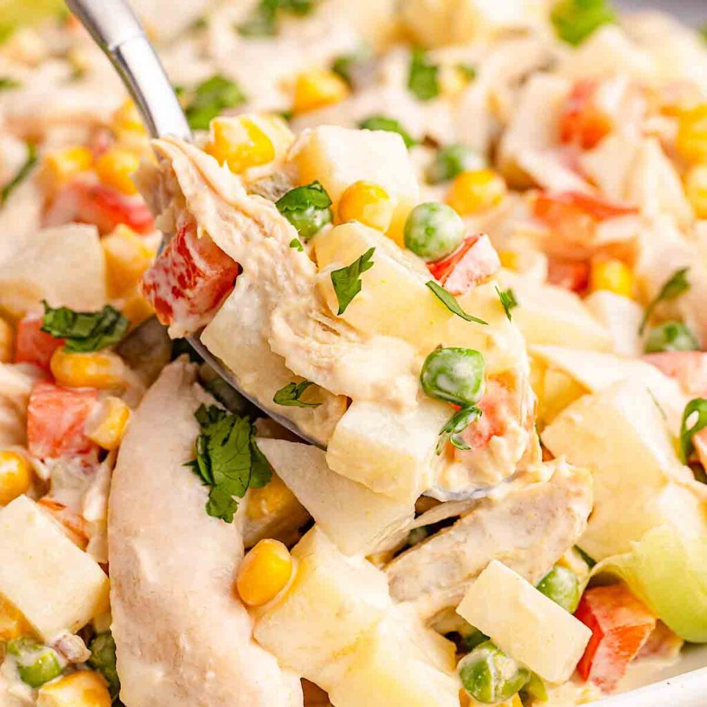 Mexican Chicken Salad (Ensalada de pollo) Let’s Cook Chicken!