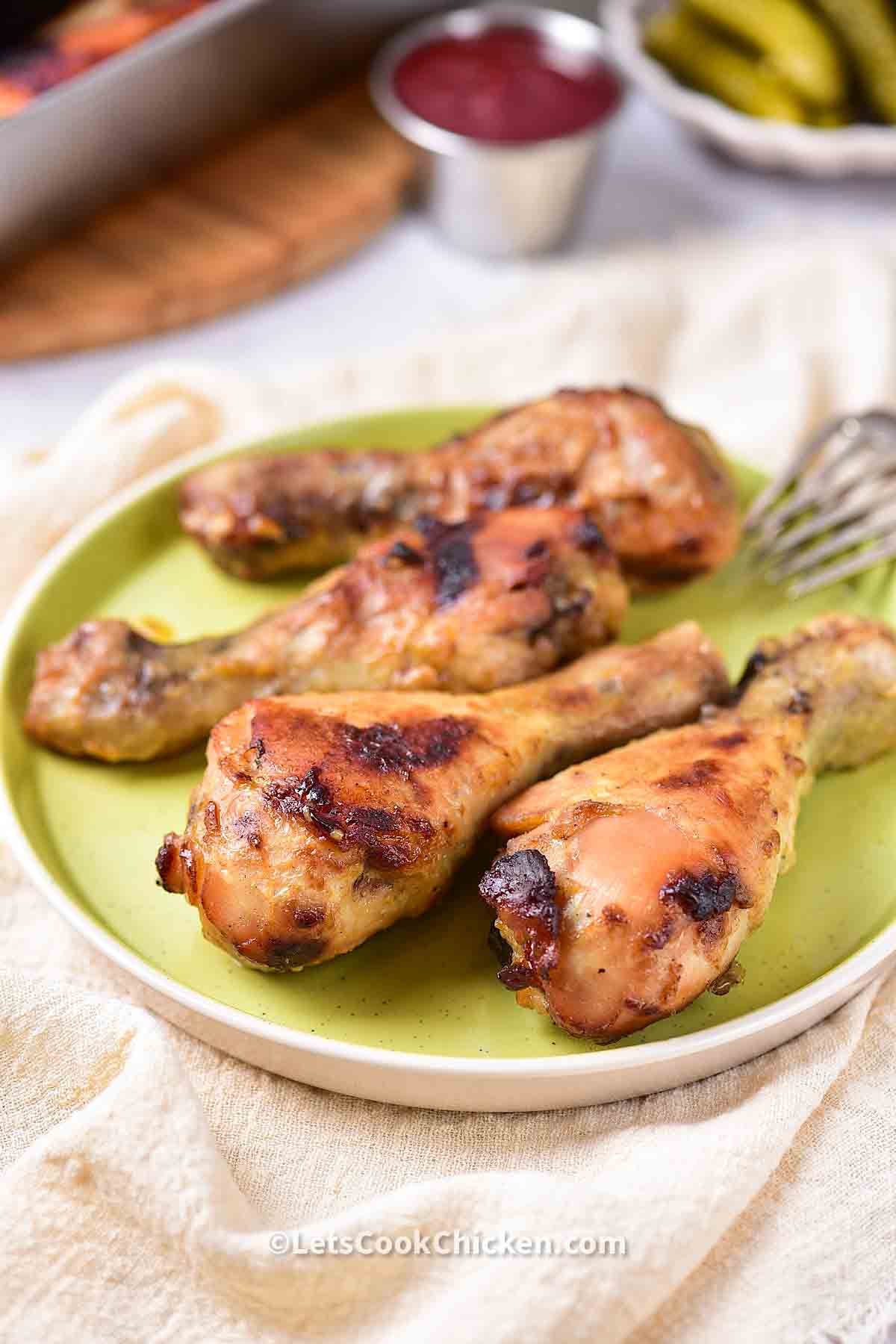 Baked honey mustard chicken drumsticks Let’s Cook Chicken!