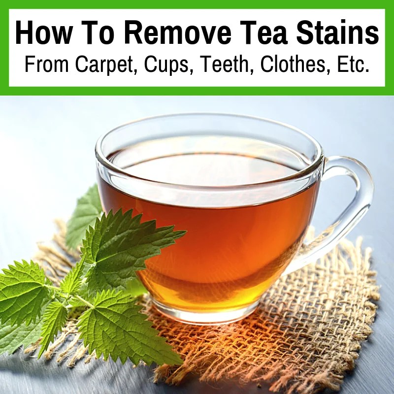 How to Remove Tea Stains (From Carpet, Cups, Teeth, Clothes, Etc.)