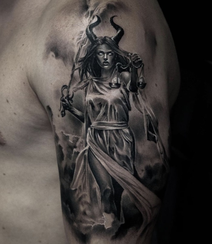 25 Libra Tattoo Ideas For The Most Balanced And Fair Sign - Let's Eat Cake 808_x_700_jpg