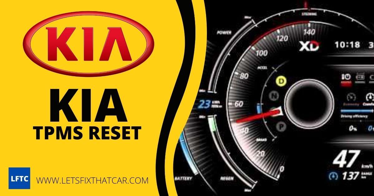 KIA TPMS Reset Let's Fix That Car
