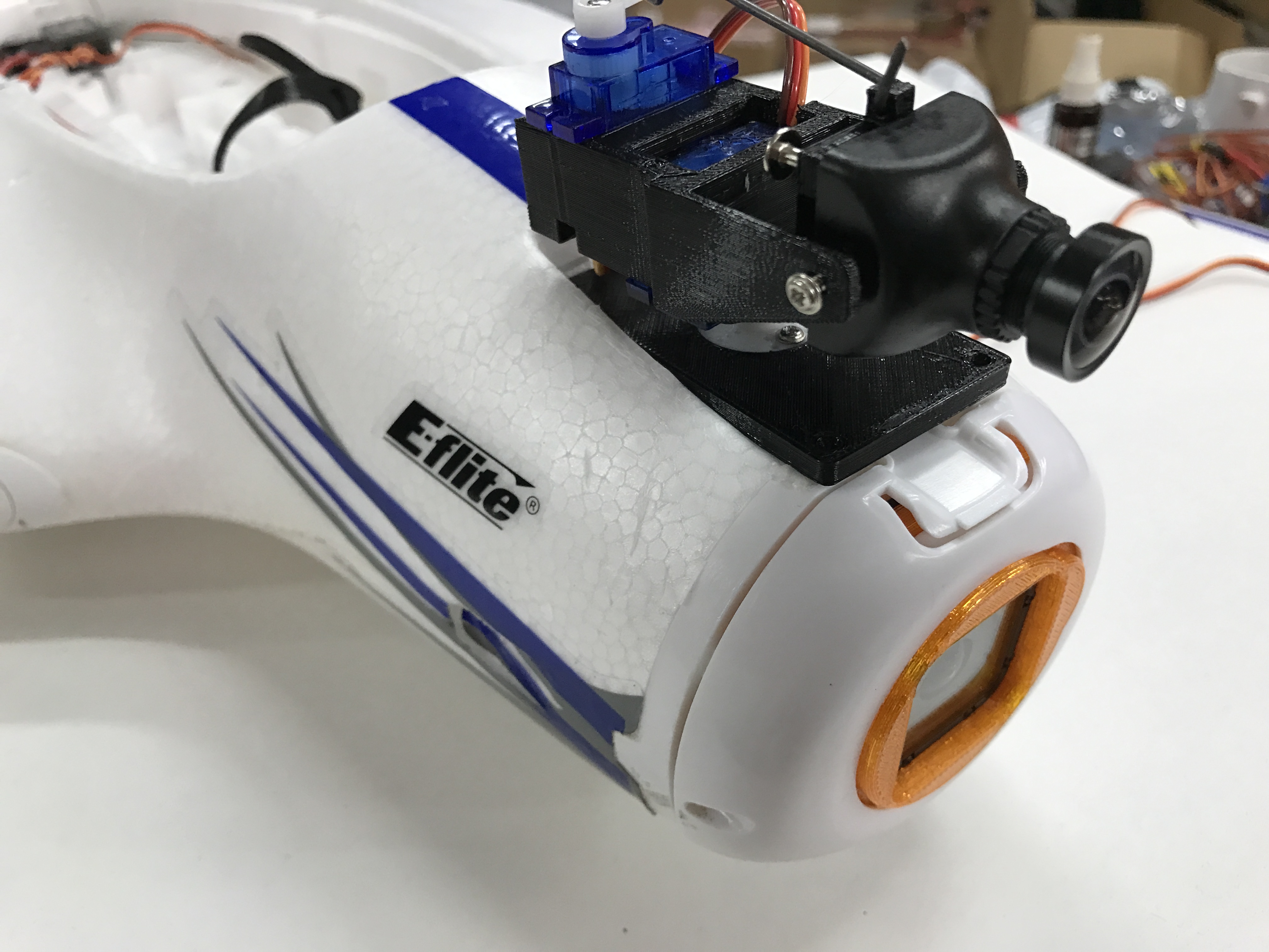 Opterra Pan/Tilt FPV camera mechanism Let'sFly3D