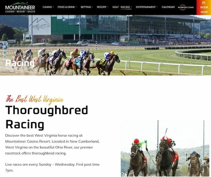 West Virginia Race Tracks Where to Bet on Horse Races in WV