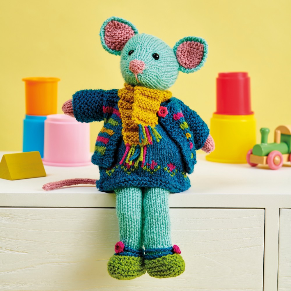 Dressup Toy Mouse Knitting Patterns Let's Knit Magazine