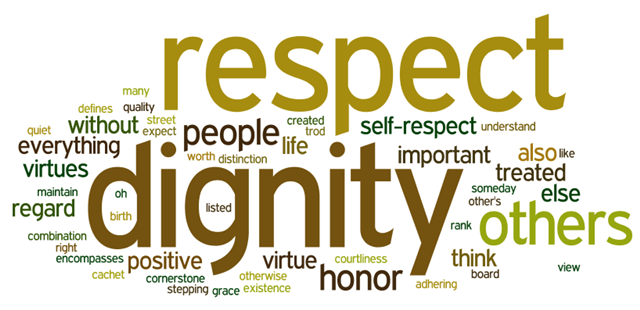 Treat everyone you meet with dignity and respect Letter to Sons